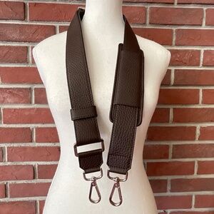 Tiffany & Co Replacement Adjustable Briefcase /Bags Strap Brown Pebble Leather